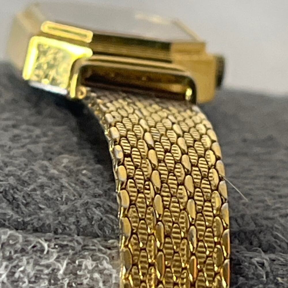 Diane Von Furstenberg Gold Plated Mesh Stainless Steel Watch Vintage untested - Picture 15 of 15